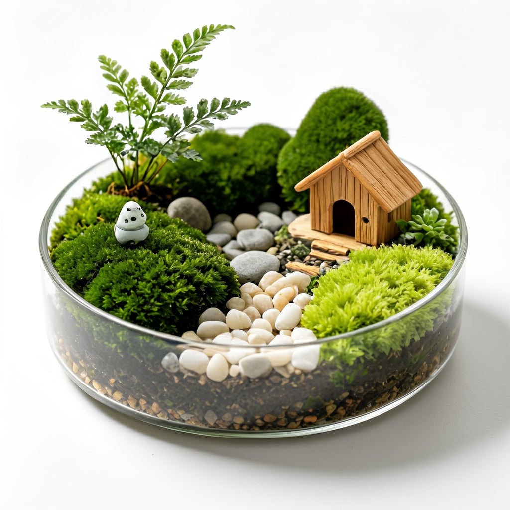 Cottage Garden Glass Terrarium