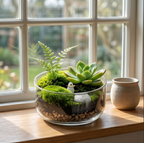 Succulent Moss Garden Terrarium