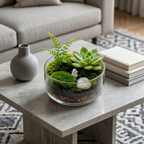 Succulent Moss Garden Terrarium