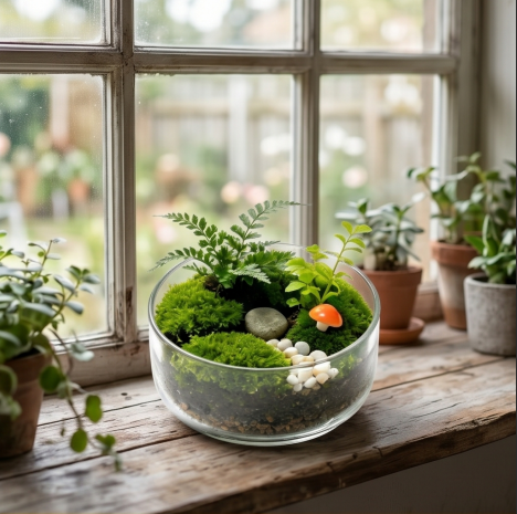 Forest Floor Mushroom Terrarium
