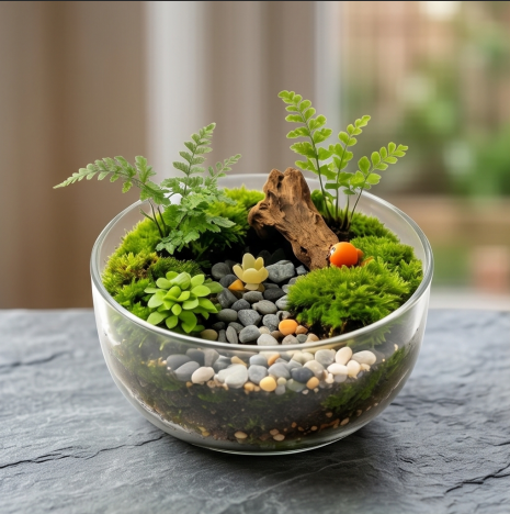 Forest Woodland Glass Terrarium