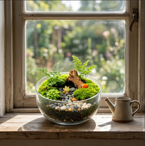 Forest Woodland Glass Terrarium
