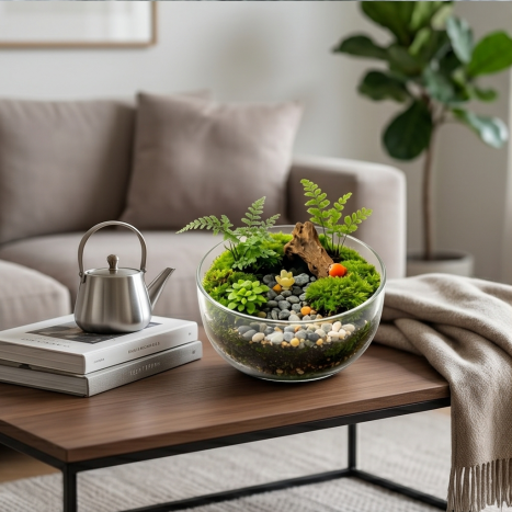 Forest Woodland Glass Terrarium