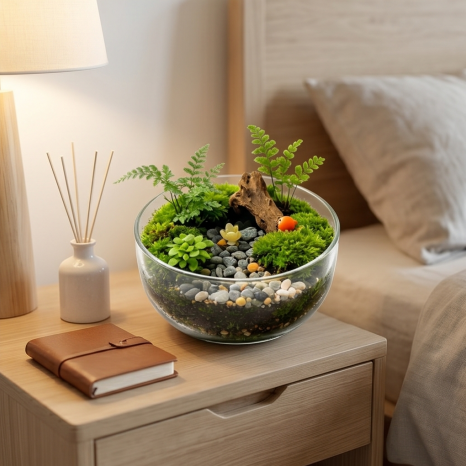 Forest Woodland Glass Terrarium