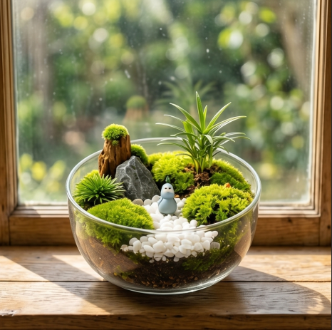 Enchanted Woodland Glass Terrarium