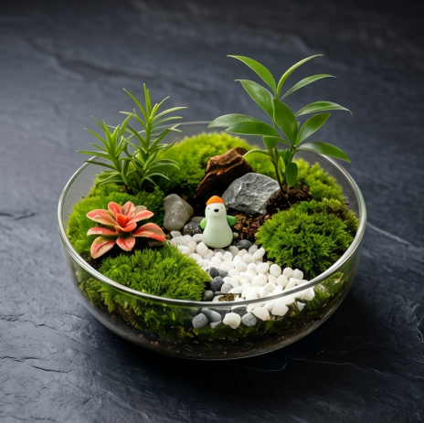 Zen Garden Glass Terrarium