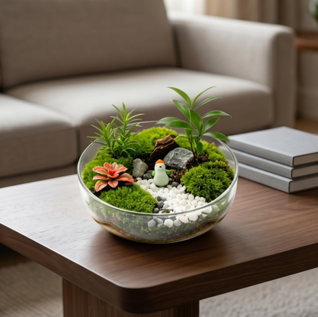 Zen Garden Glass Terrarium