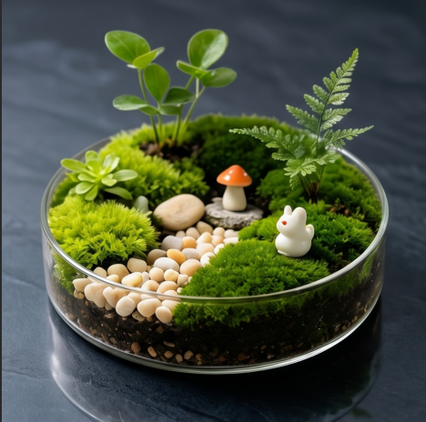 Whimsical Woodland Bunny Terrarium