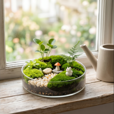 Whimsical Woodland Bunny Terrarium