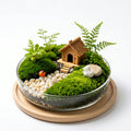 Cottage Hideaway Glass Terrarium