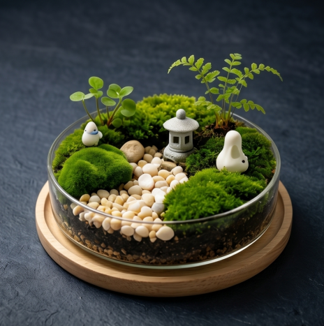 Zen Sanctuary Glass Terrarium