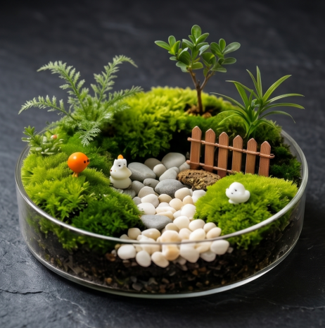 Garden Fence Miniature Terrarium